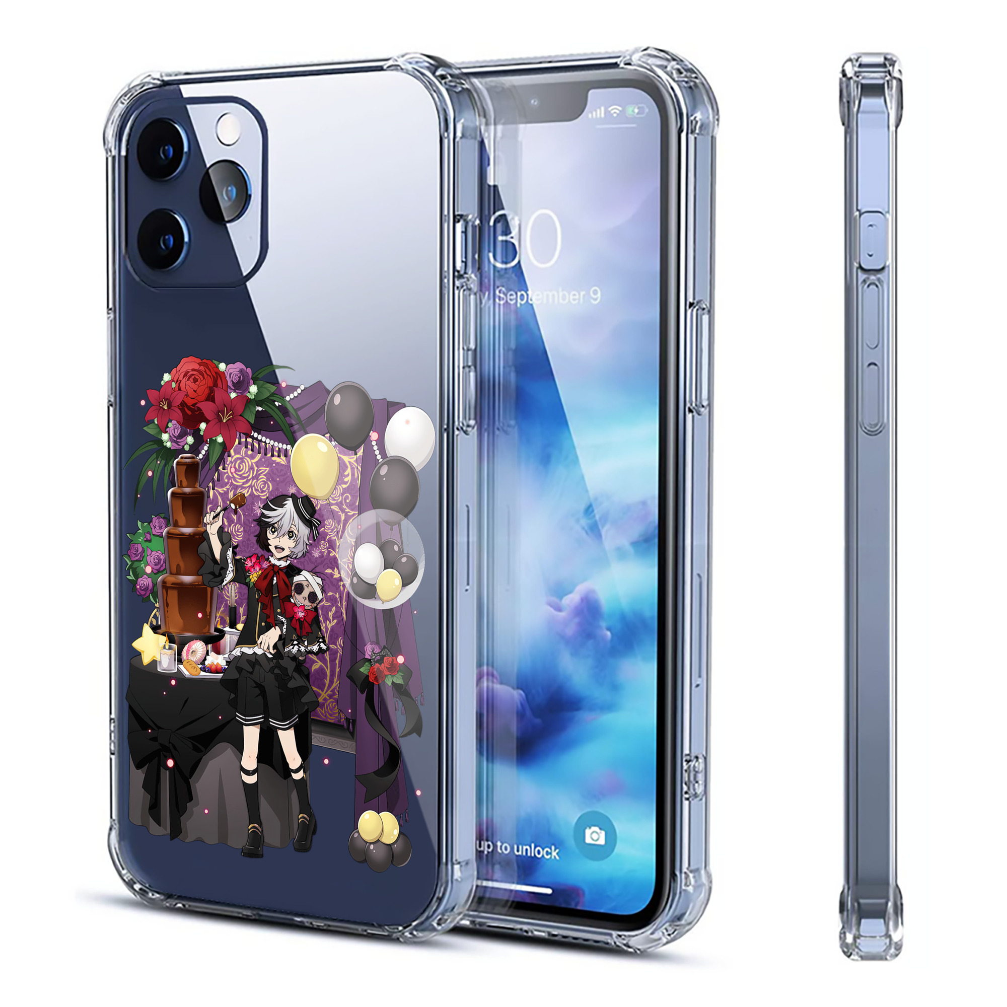 （画像用） 文豪ストレイドッグス Bungo Stray Dogs 【iPhone 12シリーズ対応】透明スマホケース（クリアソフトケース）